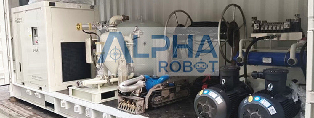 Delivery of Two Automatic Tank Cleaning Robot to Southeast Asia Client